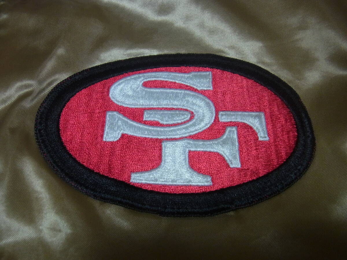 243-75/90’S/USA製/Chalk Line/チョークライン/San Francisco 49ers/サンフランシスコフォーティナイナーズ/スタジャン/M_画像4