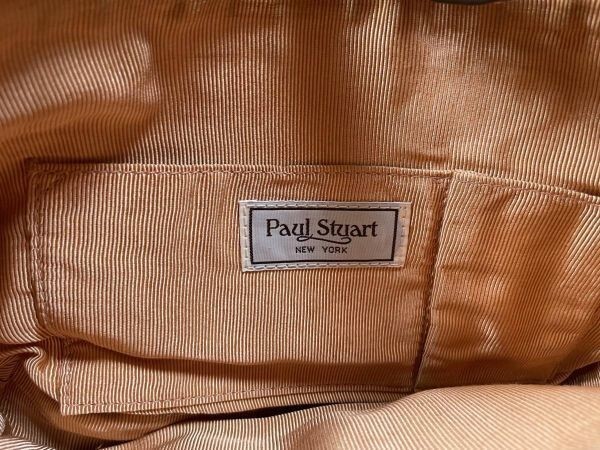 Paul Stuart ポールスチュアート バッグ かばん ハンドバッグ　レザー　厚手　高級タイプ