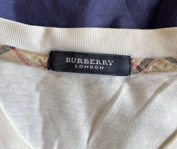  Burberry London t рубашка V шея M стандартный простой хранение товар 