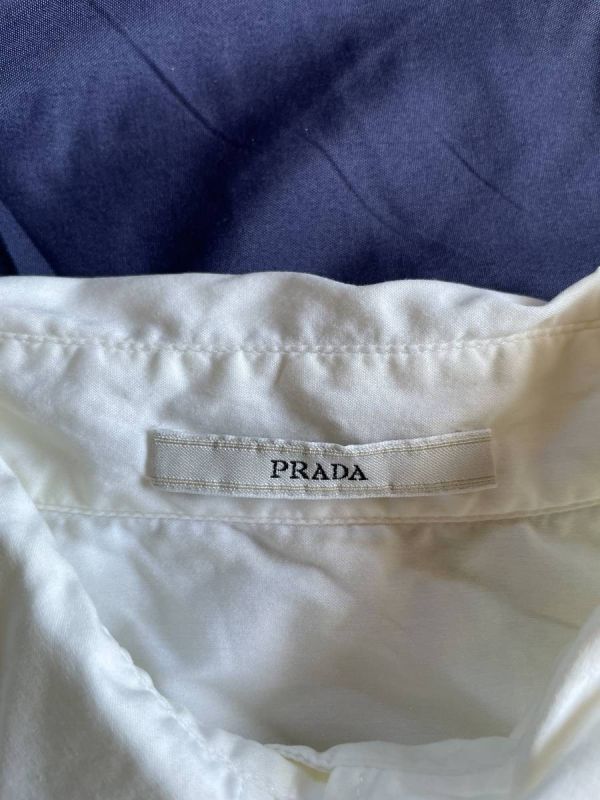 PRADA プラダ　白　ドレス　シャツ　40_画像2