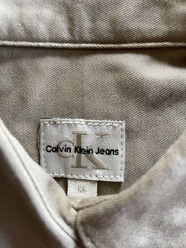Calvin Klein カルバン・クライン　　シャツ　厚手　M ブラウン_画像2