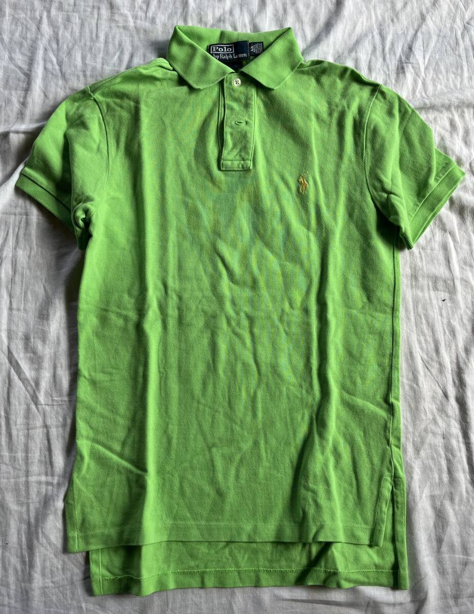 POLO RALPH LAUREN ラルフローレン 半袖ポロシャツ XS 定番　 グリーン　保管品