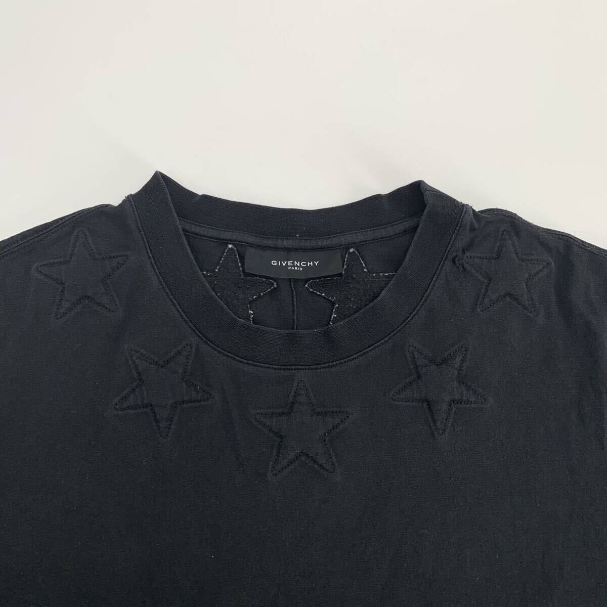 GIVENCHY PARIS ジバンシー Tシャツ 星柄 ブラック メンズ L_画像3