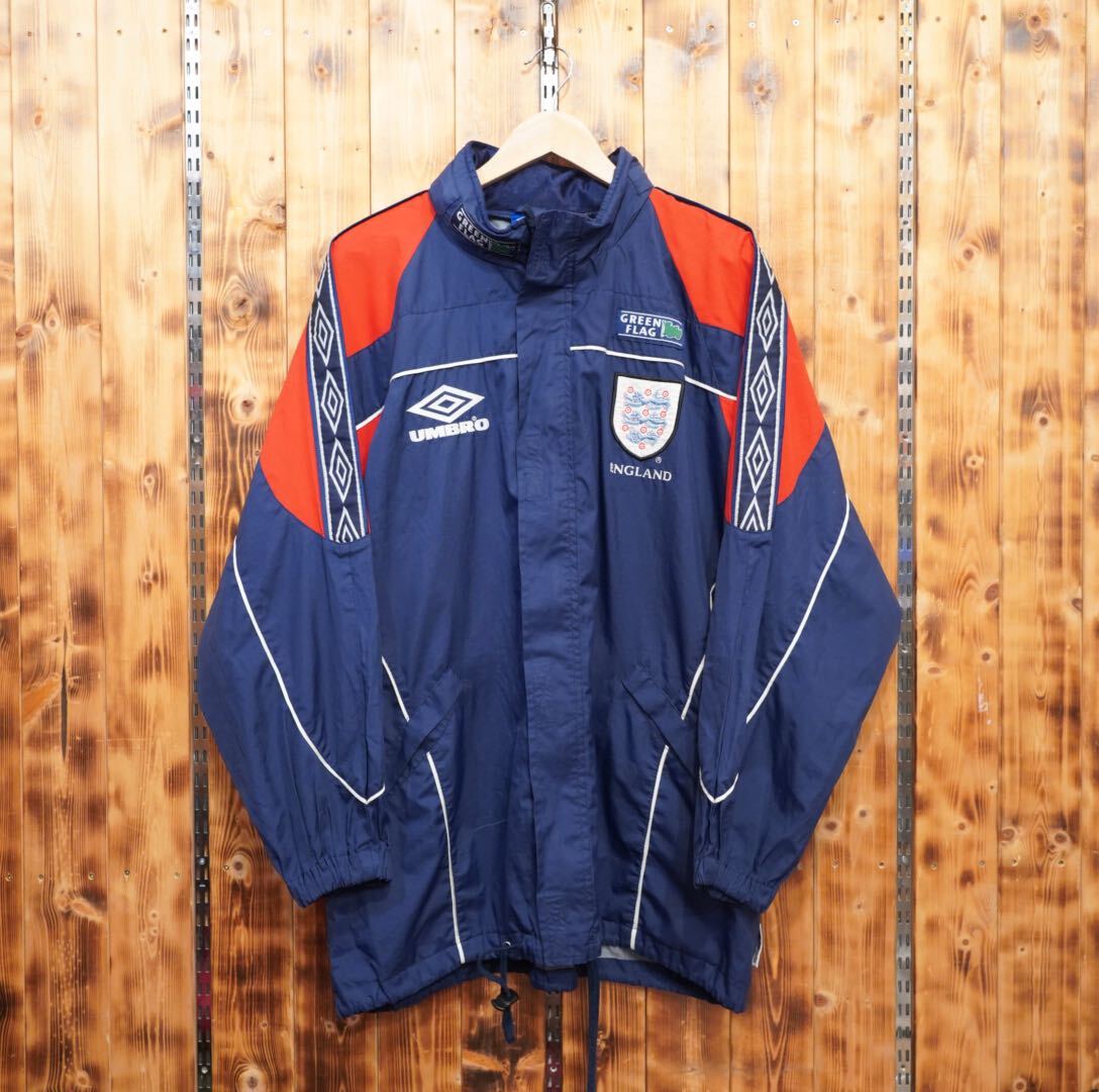 90s UMBRO ジャケット　M/アンブロ　green flag england