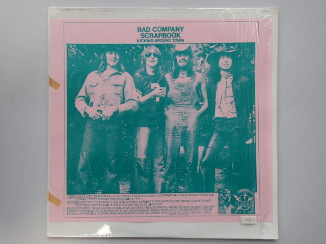 【輸入盤 ブート LP 】Bad Companyバッドカンパニー / 1974 Germany & 1975 JAPAN LIVE ★Scrapbook Kicking Around Town　★盤面きれい！_画像1