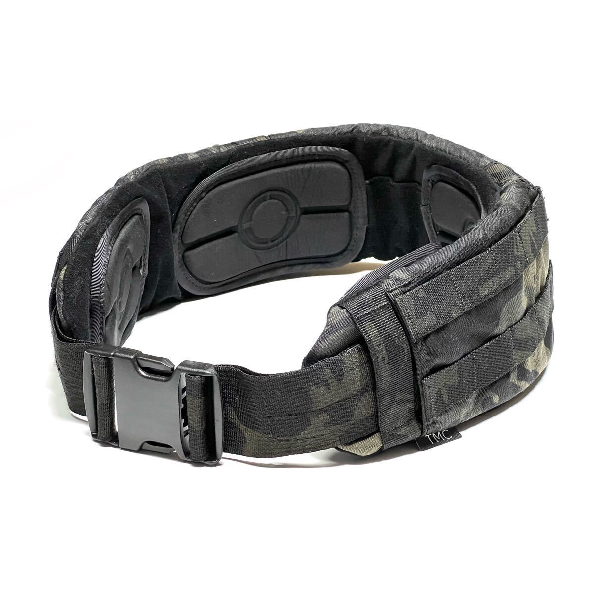 レプリカ品 TMC2493 Crye Precisionタイプ LOW PROFILE BELT MCBK (検 米軍 マルチカムブラック MOLLE ロープロファイルベルト パッド_画像1