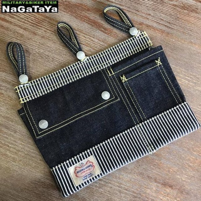 児島ジーンズ KOJIMA GENES ENGINEER BAG エンジニアバッグ ヒッコリー 多機能バッグ RNB936 日本製 MADE IN JAPAN_画像2