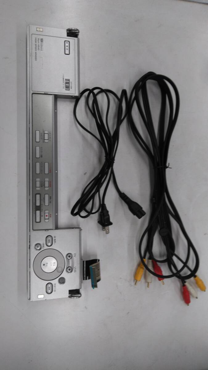 SONY ソニー　Wデッキ（VHS／miniDV）　WV-DR5　現状品+保守部品　修理前提／部品取り用_おまけのフロントパネル部品とケーブル