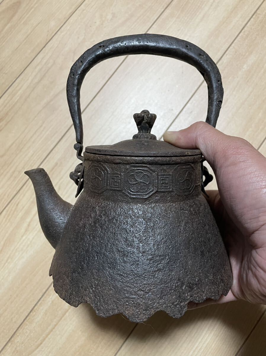 小振 御釜屋 小泉仁左衛門 明治時代 鉄瓶 茶道具 南部鉄器 急須 鉄器 南部鉄瓶 煎茶道具 茶器 高橋 萬治 有阪 盛久 人間国宝 蔵出し_画像1