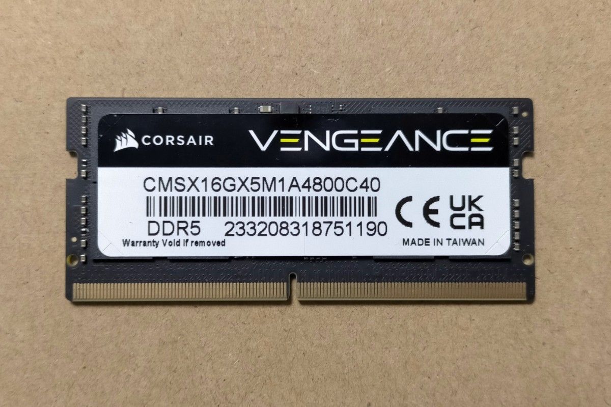 CORSAIR DDR5 ノートPC メモリー 16GB 1枚