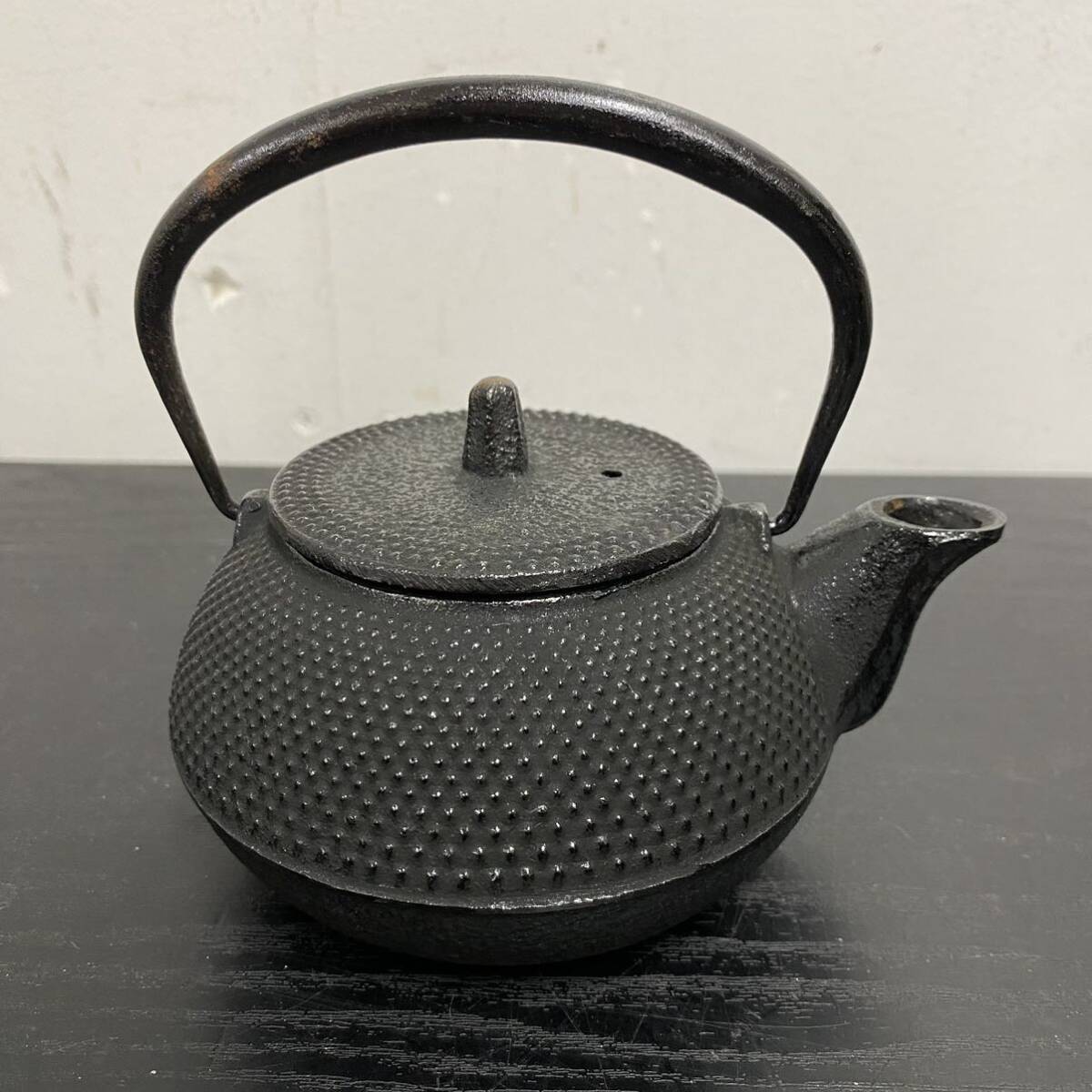 UU87 鉄瓶 未使用 南部鉄器 岩鋳 急須セット 茶道具 DRA 南部鉄器 急須セットの画像3