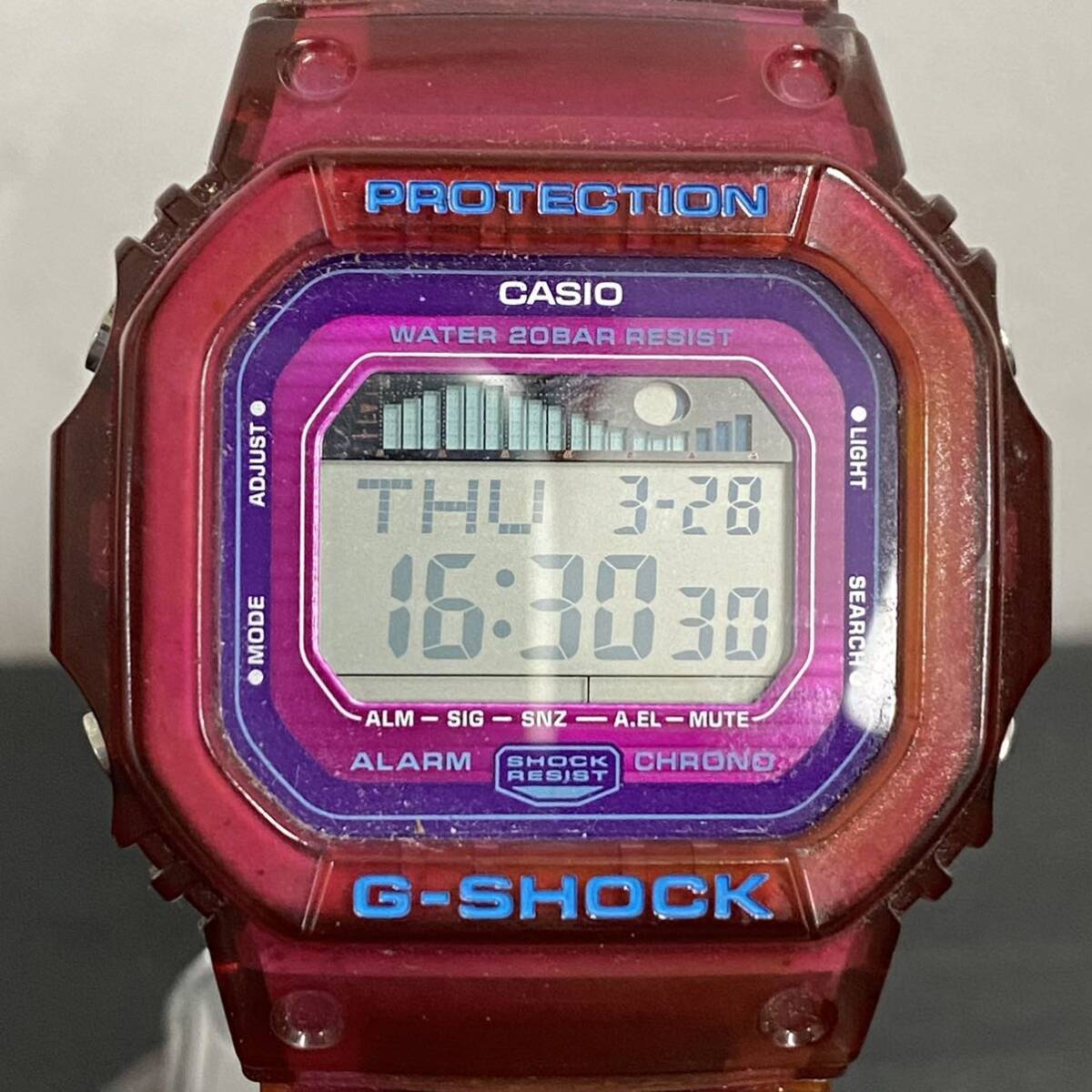 UU162 腕時計 カシオ CASIO G-SHOCK ジーショック G-LIDE ジーライド GLX-5600B クオーツ デジタル スケルトン IAR G-SHOCK_画像1