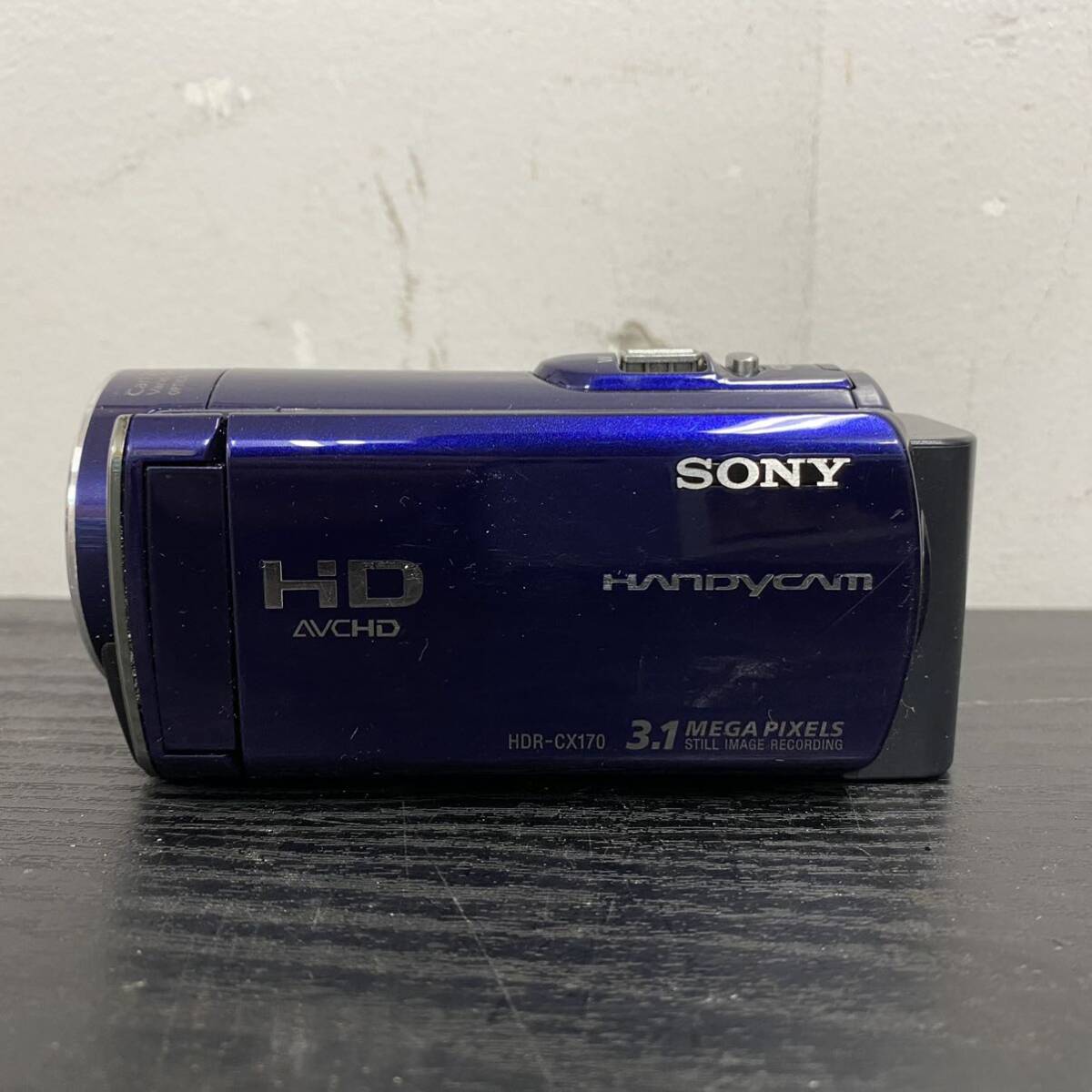 UU184 Z ビデオカメラ ソニー SONY Handycam ハンディカム HDR-CX170 現状品_画像2