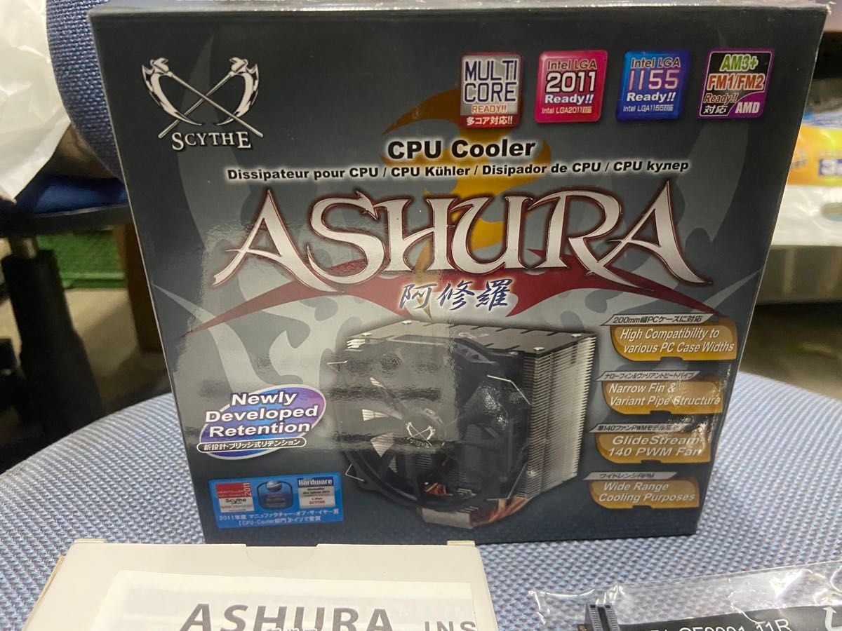 阿修羅 ASHURA 非干渉形状 14cmサイドフロー型CPUクーラー SCASR-1000