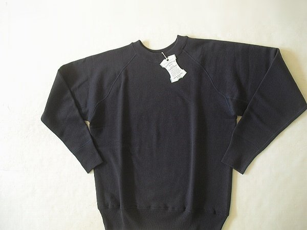 Lot.409 Sweat Raglan Sleeve（Warehouse）ウエアハウス ラグラン スウェット ネイビー 無地 シンプル ＠サイズ（40） 新品の画像8