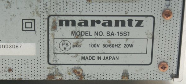 ジャンク　Marantz マランツ SA-15S1 CD、SACDプレーヤー_画像6
