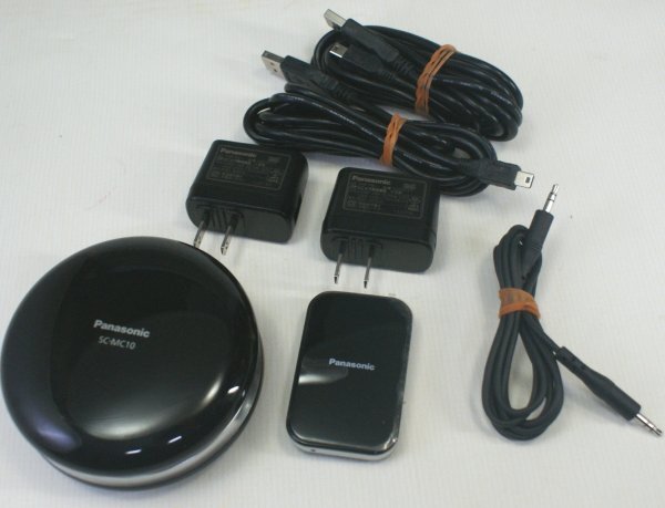 Panasonic パナソニック コンパクトスピーカーシステム SC-MC10 & ワイヤレス送信機 RFE0246 　通電確認_画像1