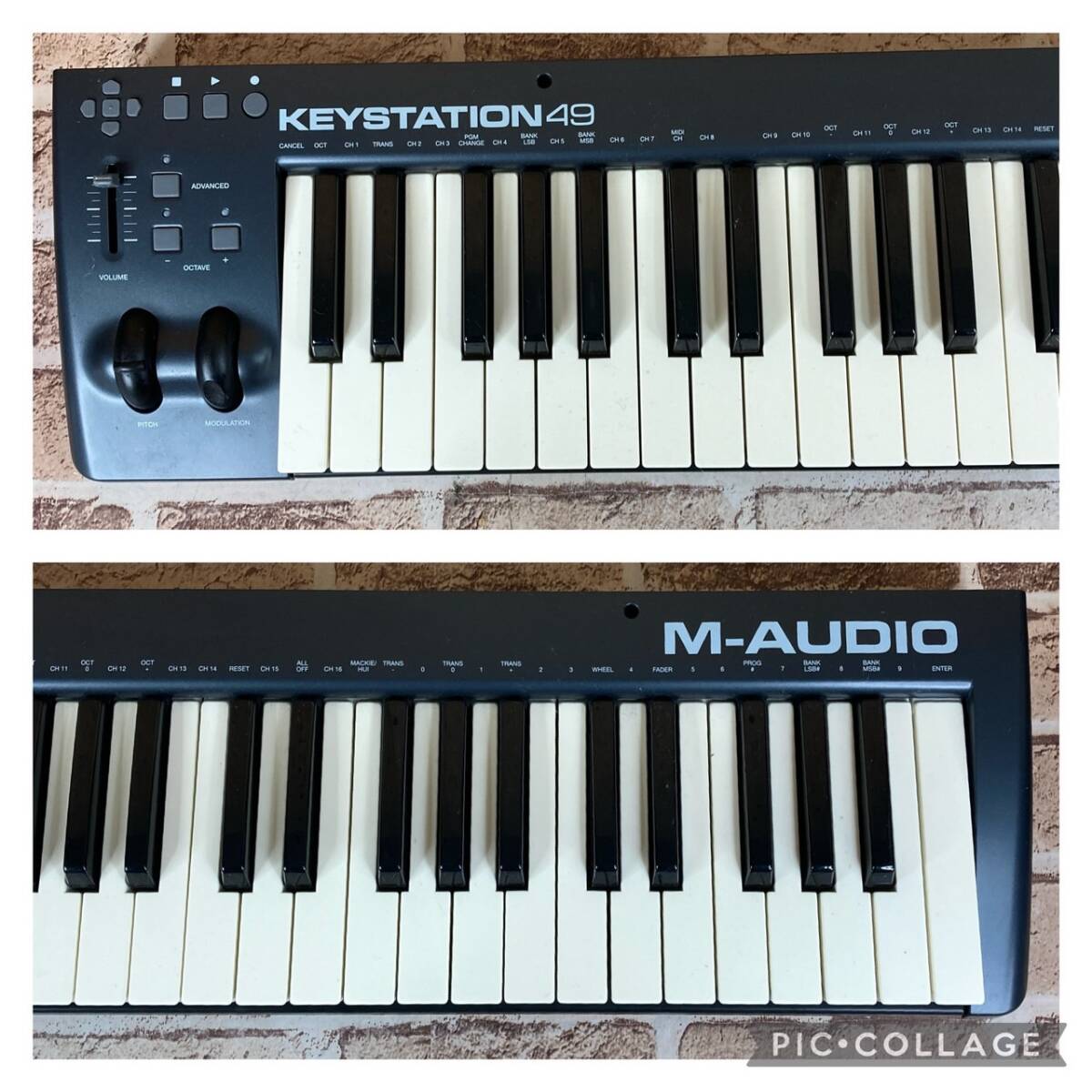 [3-324] M-AUDIO KEYSTATION 49 USB MIDI キーボード 49鍵盤 元箱/説明書ありの画像2