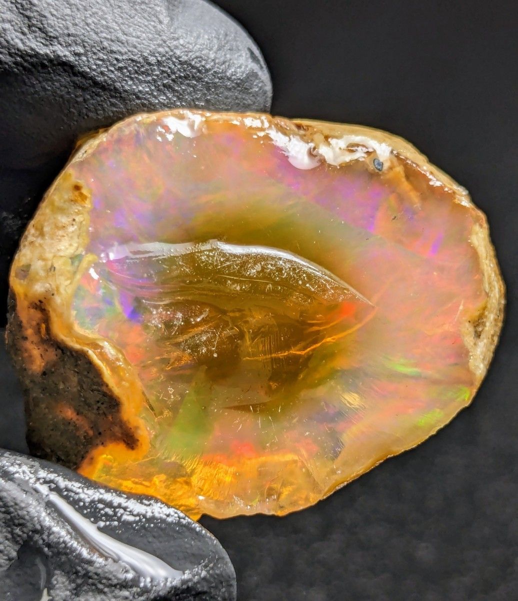 なっち様専用【55ct】エチオピア　オパール　原石　天然石　鉱物　標本　鉱石　虹　レインボー