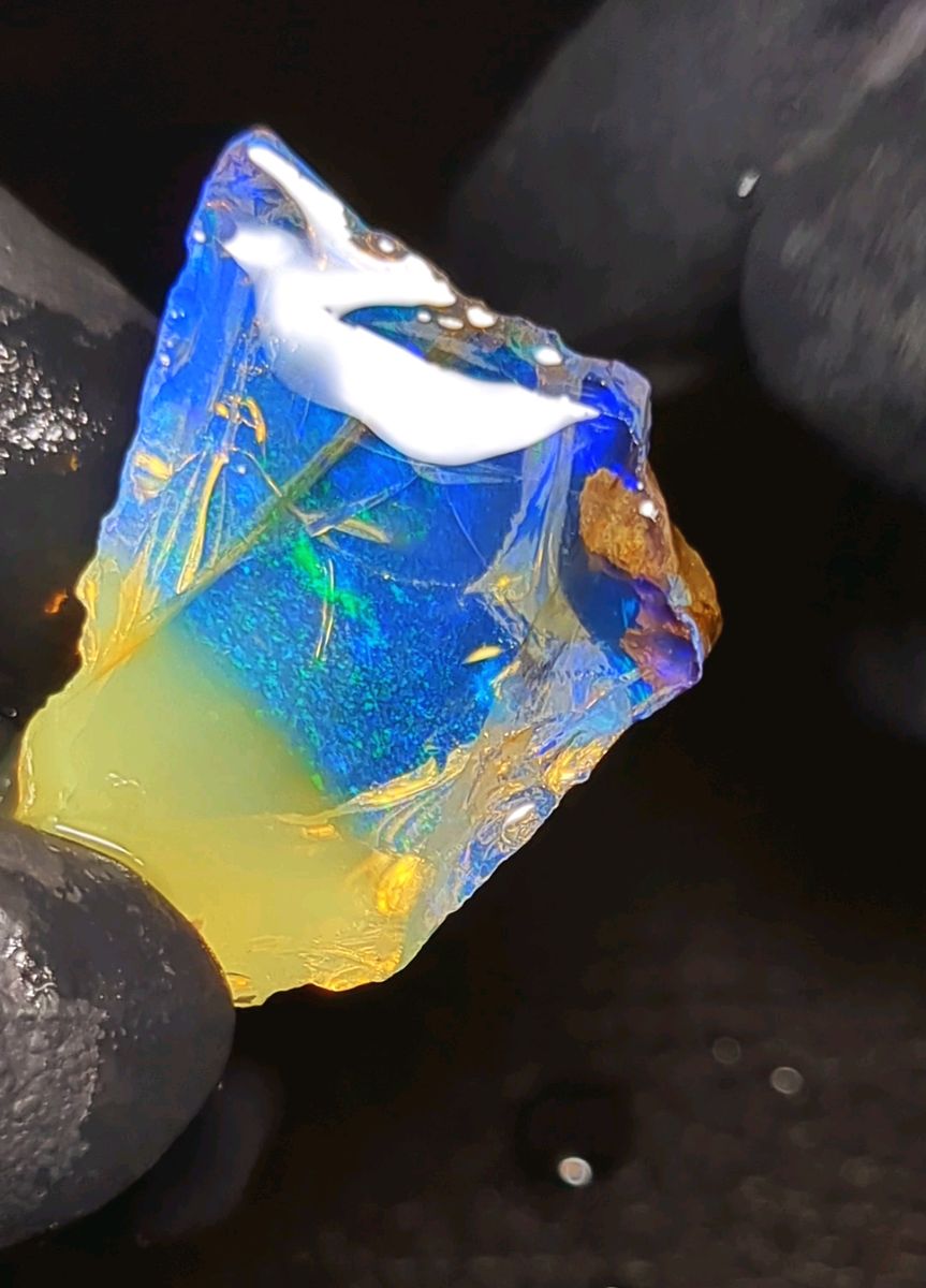 【27ct】エチオピア　オパール　原石　天然石　鉱物　標本　鉱石