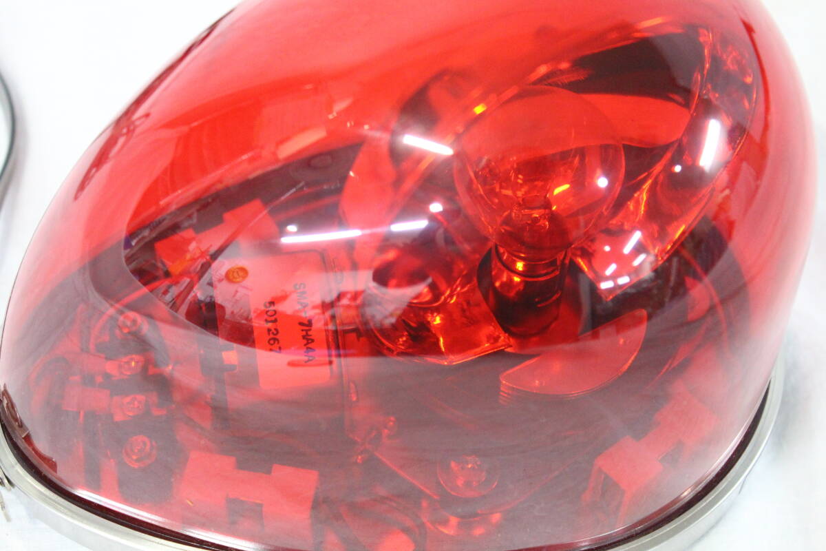 【0321B】パトライト パトランプ SKFM-101 赤 レッド 橙 オレンジ 回転灯 カバー付け替え可能 点灯 回転確認済み 車載 12V マグネット式の画像3