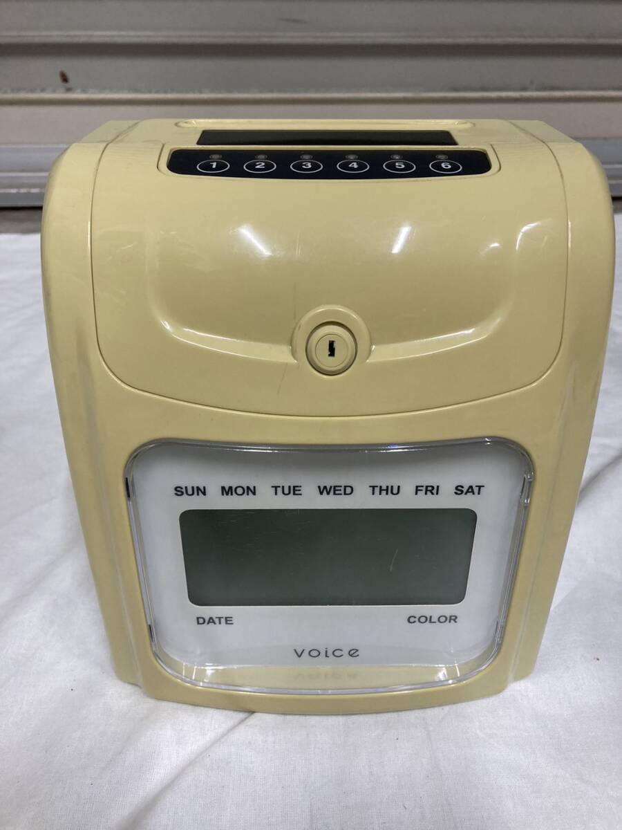 B378 VOICE voice time recorder engrave .. control ... control office office work store articles OA equipment used 1 jpy start 