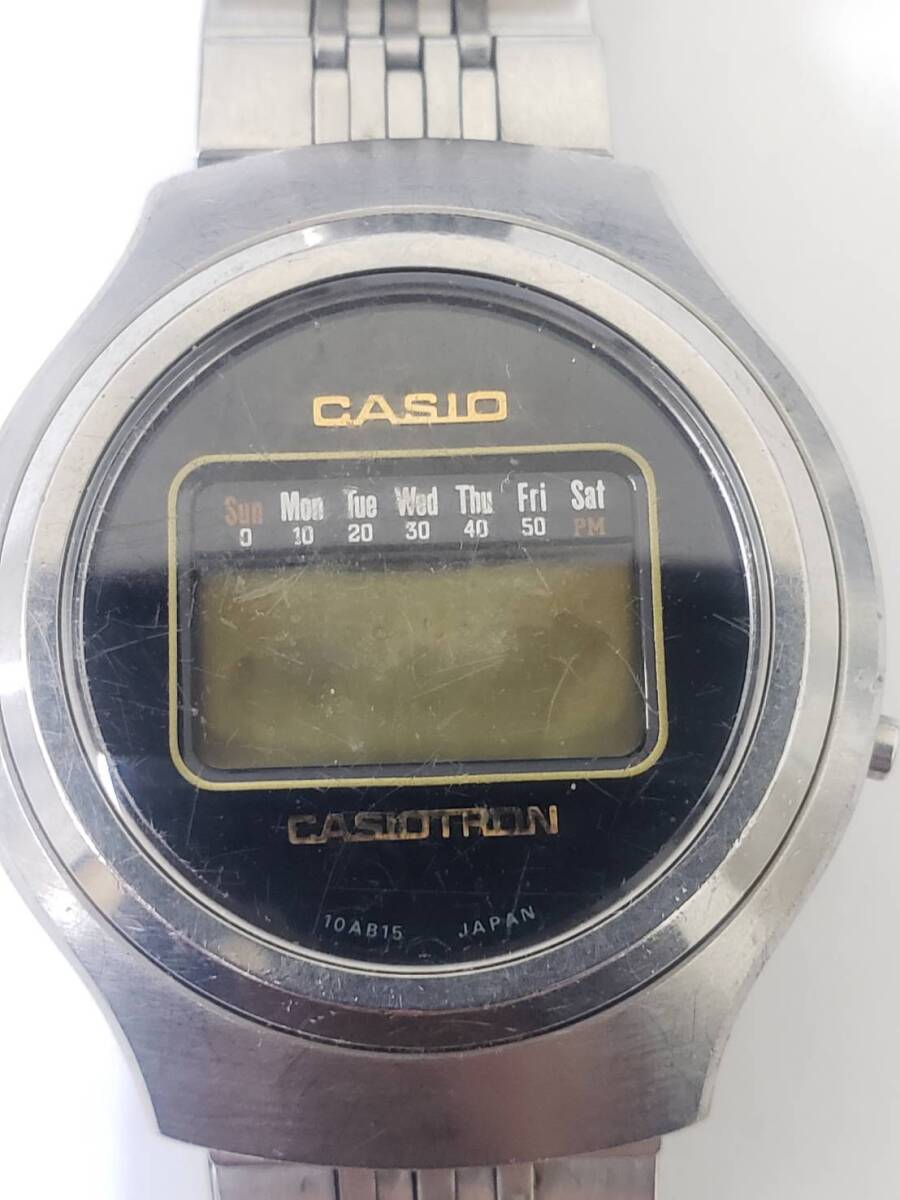 A720 CASIO カシオ R-11 カシオトロン CASIOTRON デジタル 腕時計 希少 貴重 昭和レトロ 動作未確認 中古 大阪 送料370円 1円スタートの画像2