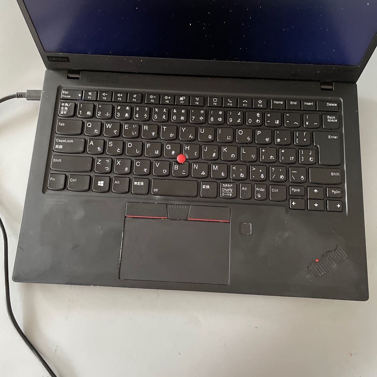 JXJK4072 【ジャンク】Lenovo ThinkPad X1 Carbon /Core i7-10510U 1.80GHz/メモリ:16GB /動作未確認/BIOS確認済/パスワードあり_画像2