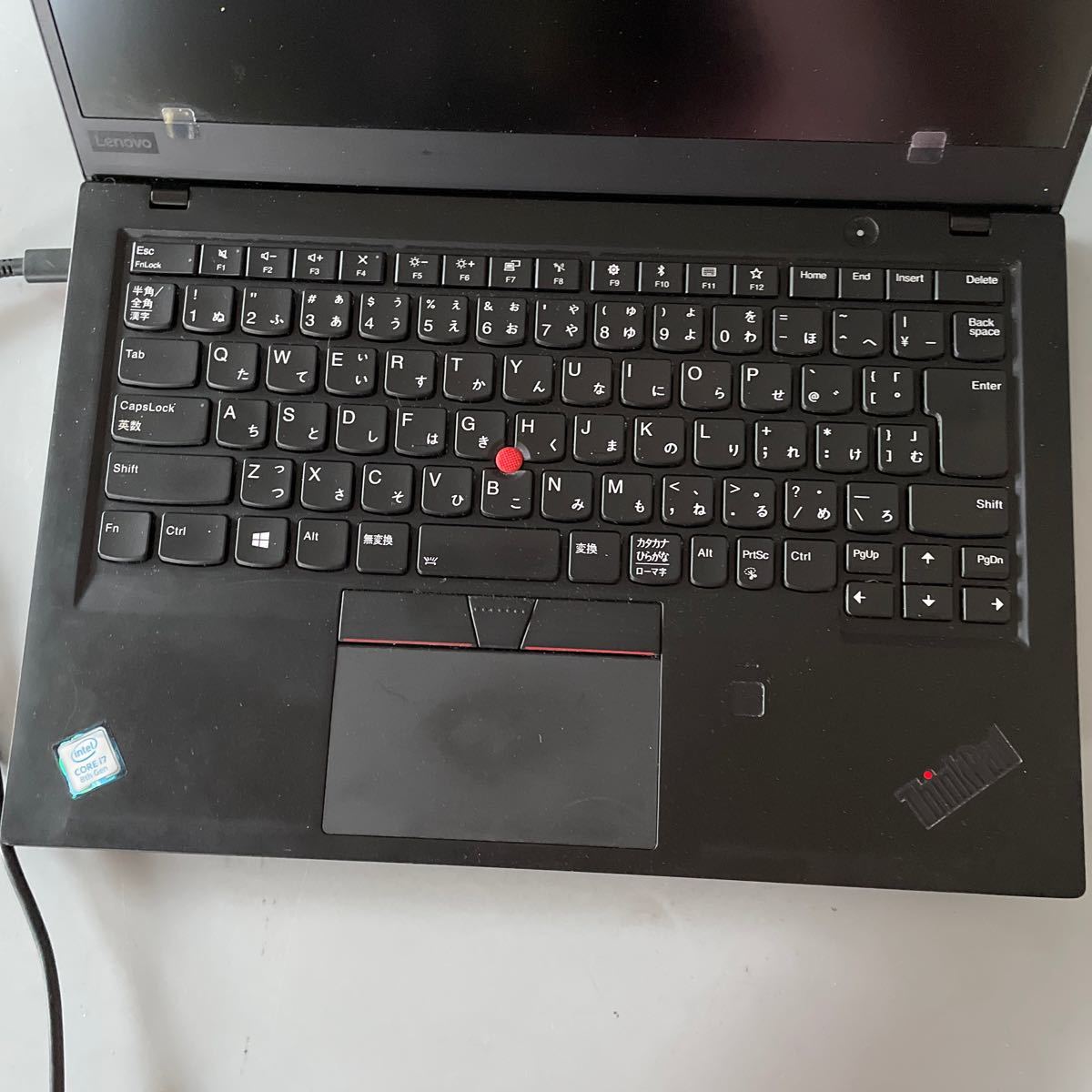 JXJK4076 【ジャンク】Lenovo ThinkPad X1 Carbon /Core i7-第八世代/起動不良_画像2