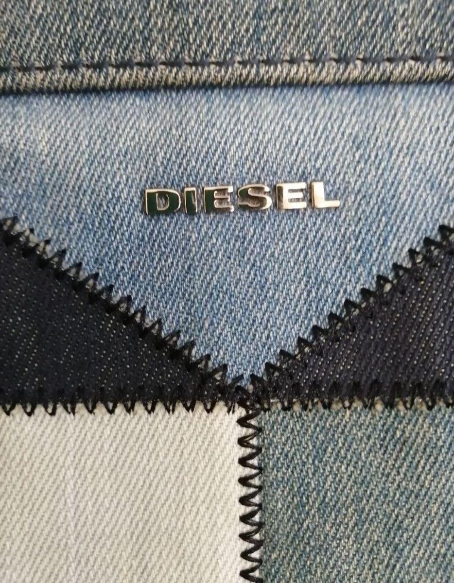 ディーゼル トートバッグ パッチワーク デニム バッグ DIESEL