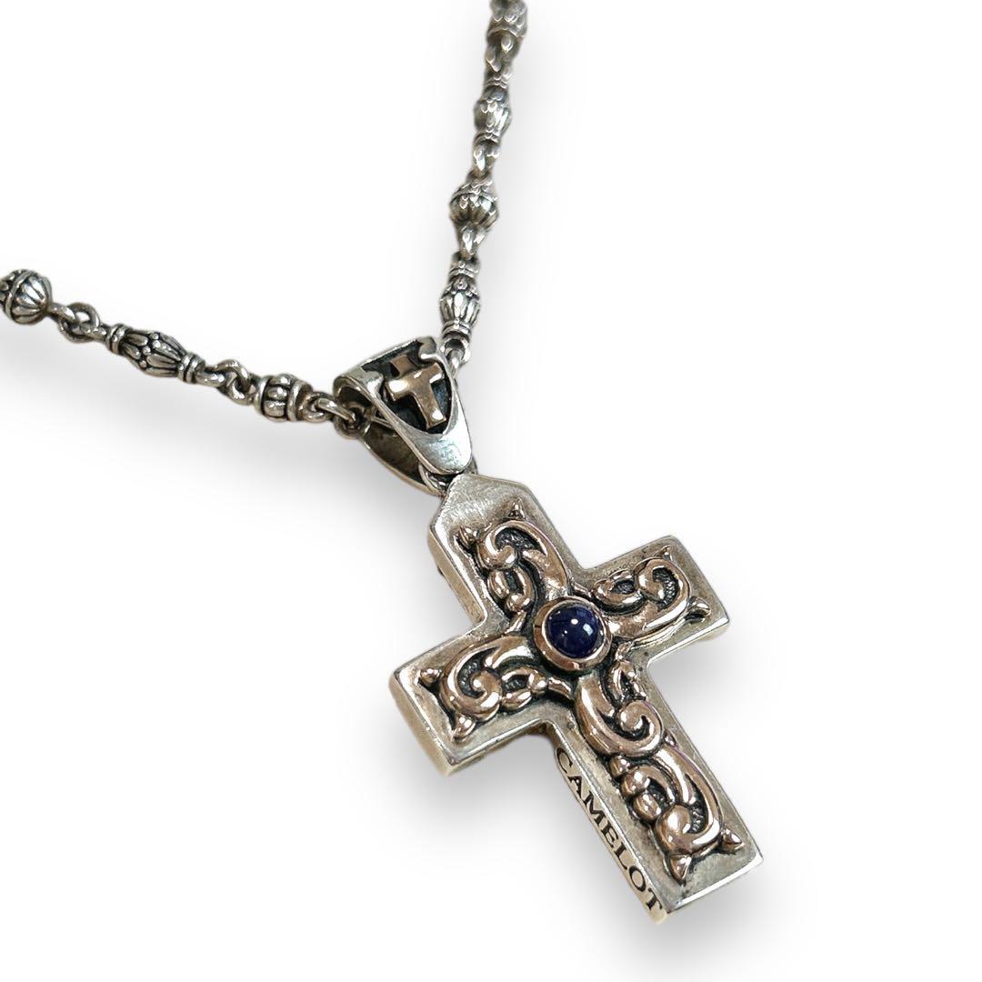 [ sum total approximately 15 ten thousand ] Lord Camelot Cross daga- sapphire necklace 