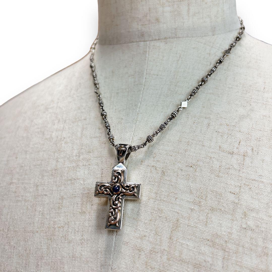 [ sum total approximately 15 ten thousand ] Lord Camelot Cross daga- sapphire necklace 