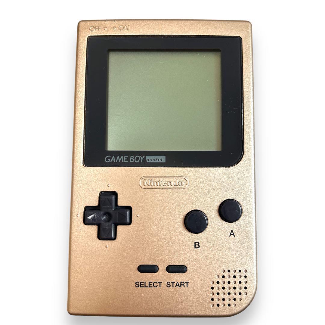 GAMEBOY pocket ゲームボーイポケット ゴールド 本体 希少_画像4