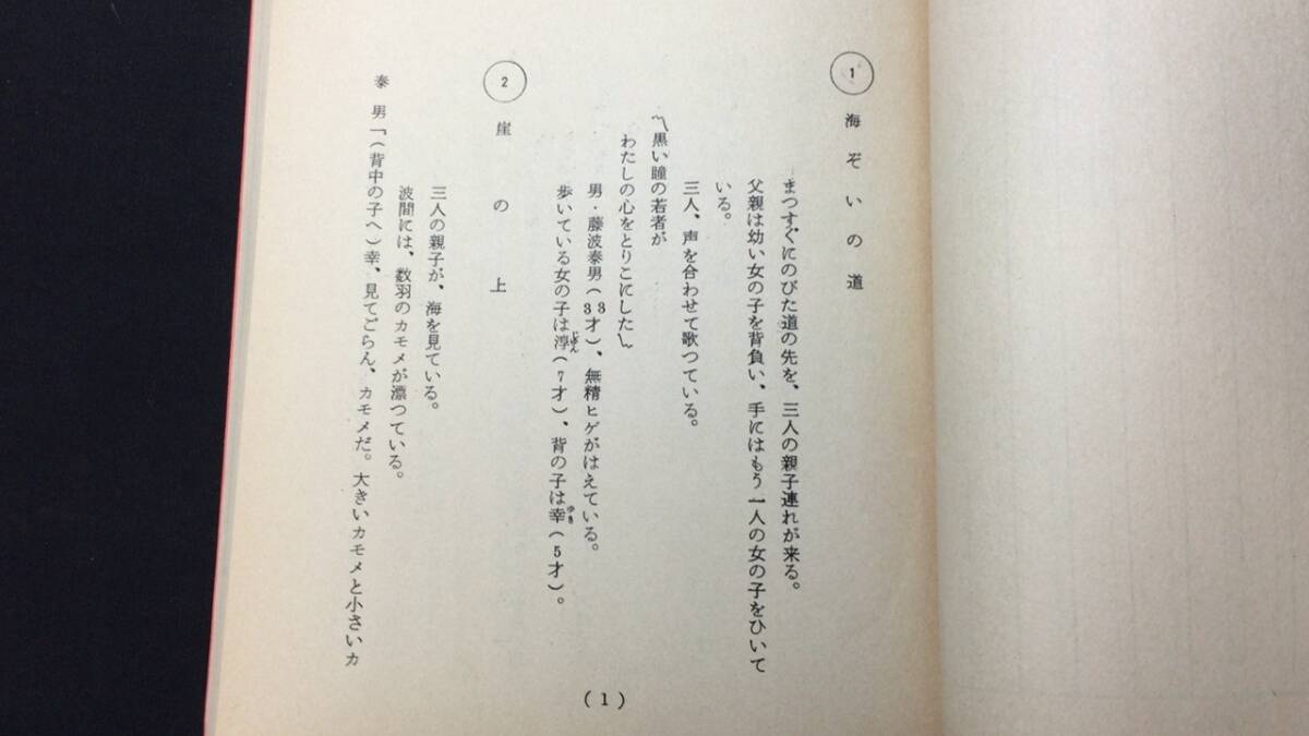 E【キャスト直筆サイン入り】『看護婦のオヤジがんばる しあわせいちばん星 台本』●神山征二郎監督●検)樹木希林前田吟乙羽信子佐藤オリエ_画像2