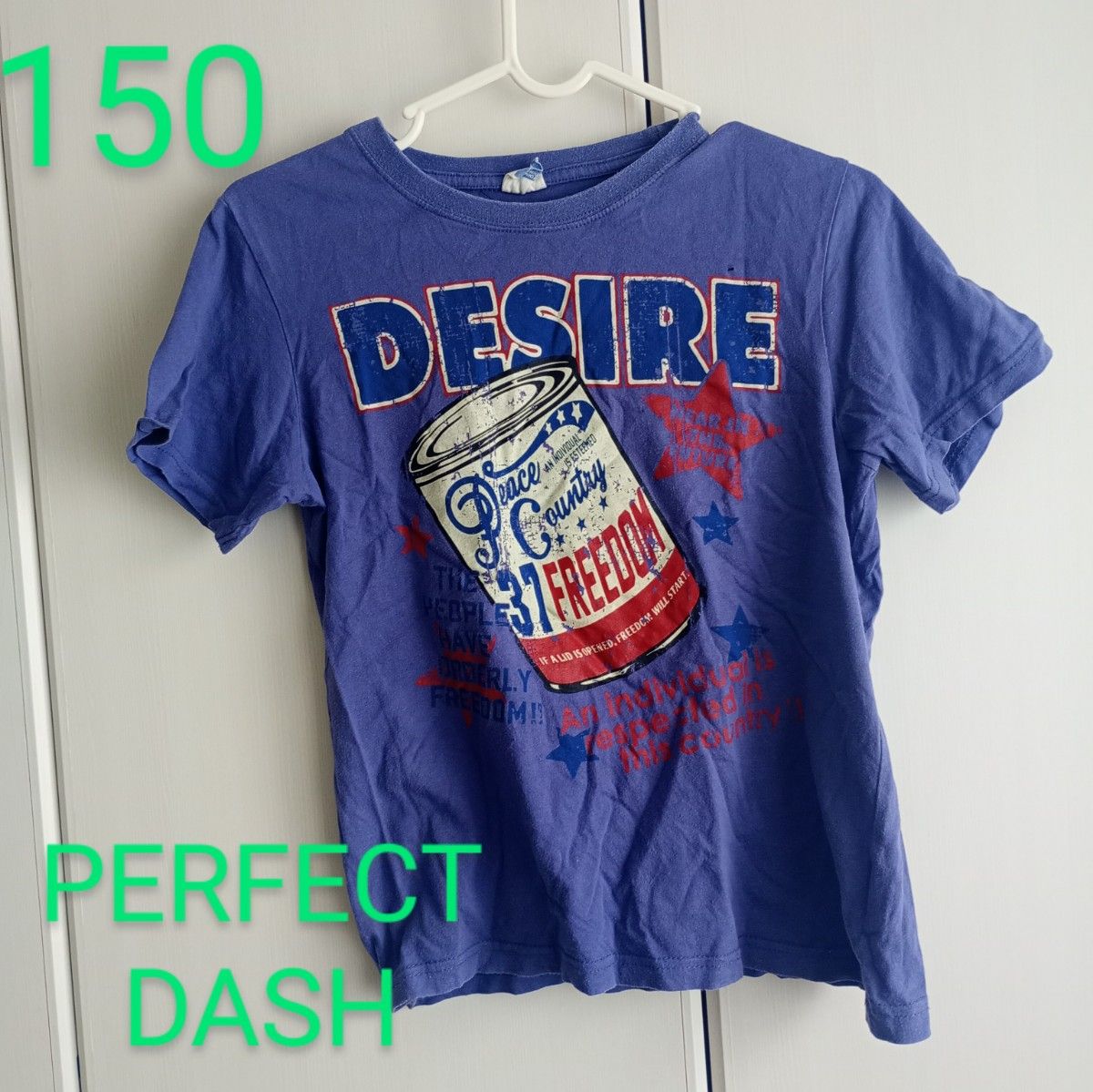 150◆PERFECT DASH◆プリントTシャツ◆紫◆アメカジ◆古着風