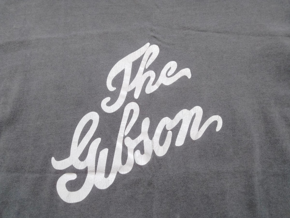 〈Gibson〉ヴィンテージ半袖Tシャツ 90年代 Lサイズ ギブソン ギター ヘインズヘビーウェイトの画像3
