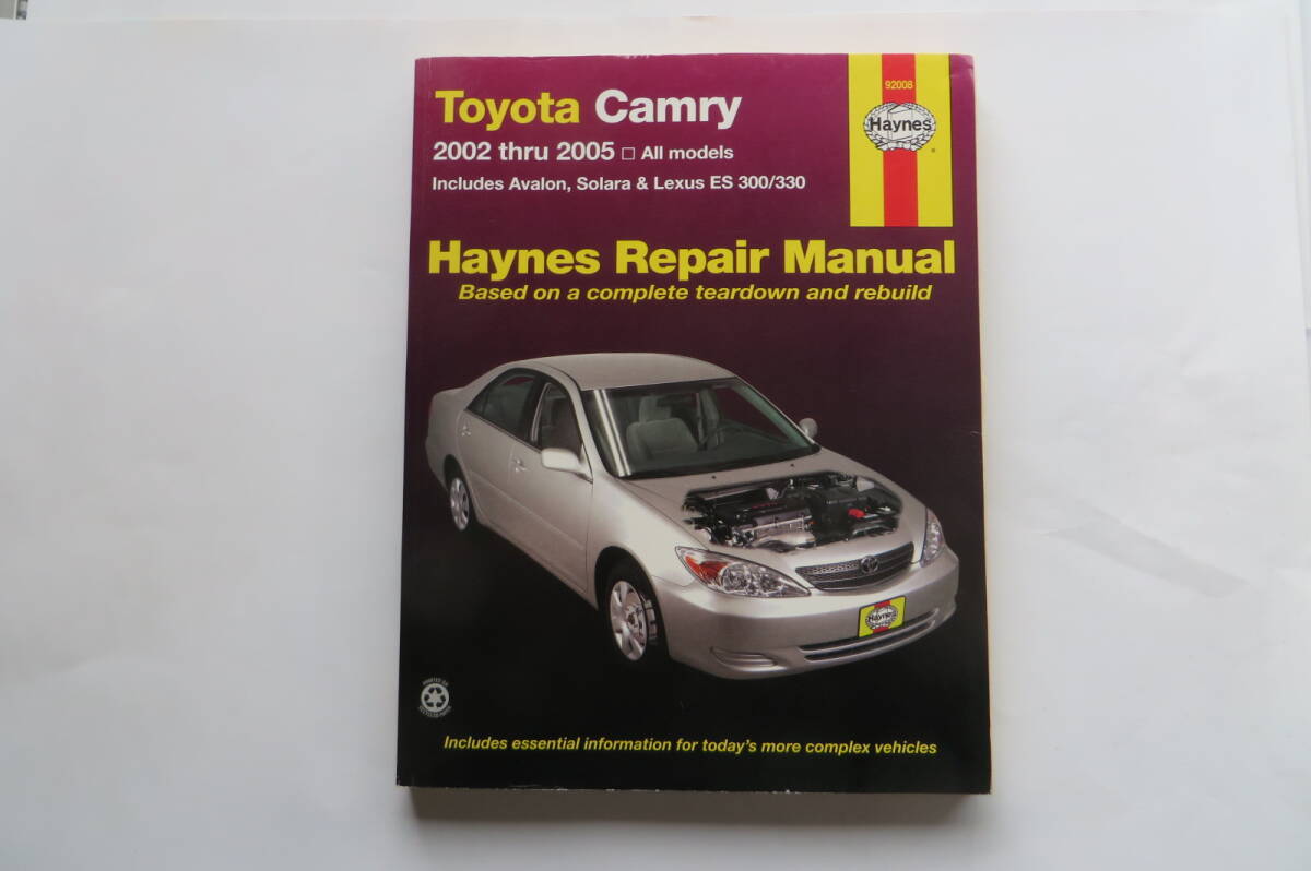 2242 Toyota Camry 2002 Thru 2005 All moderus Haynes Repair Manual　英語 最終出品_画像1