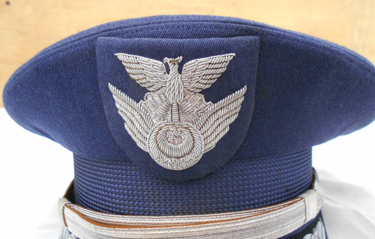 昭和40年代 航空自衛隊 航空自衛隊 佐官用帽子 制帽 内周約57センチ 美品の画像2