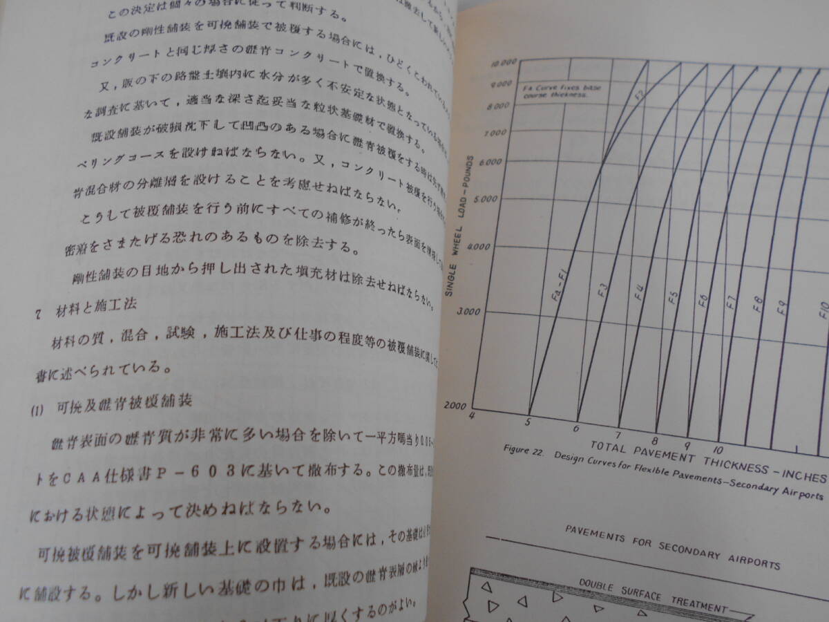 昭和40年代 航空自衛隊 第3術科学資料/教育資料 飛行場舗装（設計図） 幹部用_画像8