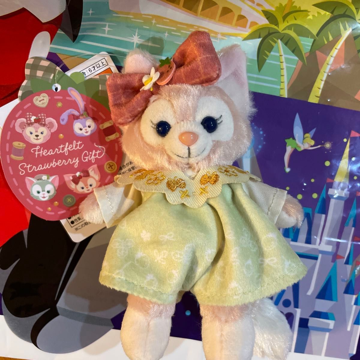 リーナベル ぬいぐるみバッジ ハートフェルト ストロベリー リーナベル ぬいぐるみバッジ ハートフェルト ストロベリー
