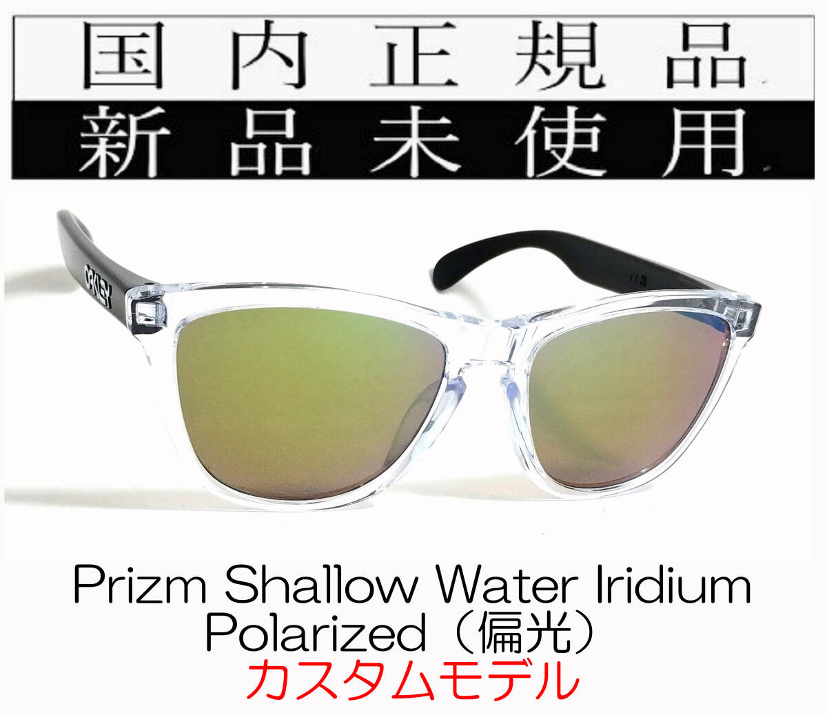 FR21-pswp 国内正規品 オークリー OAKLEY フロッグスキン Frogskins アジアンフィット カスタム プリズム シャロー ウォーター 偏光