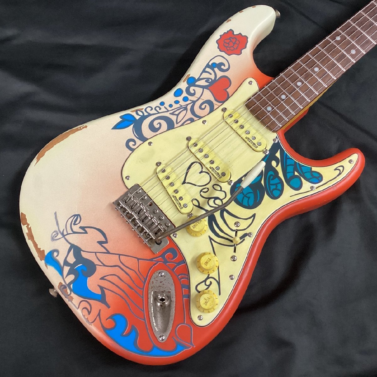 その他 Vintage V6MRHDX Thomas Blug Signature Electric Guitar Summer of love