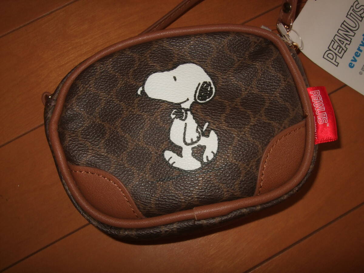  new goods unused including carriage prompt decision *SNOOPY small pochette *....
