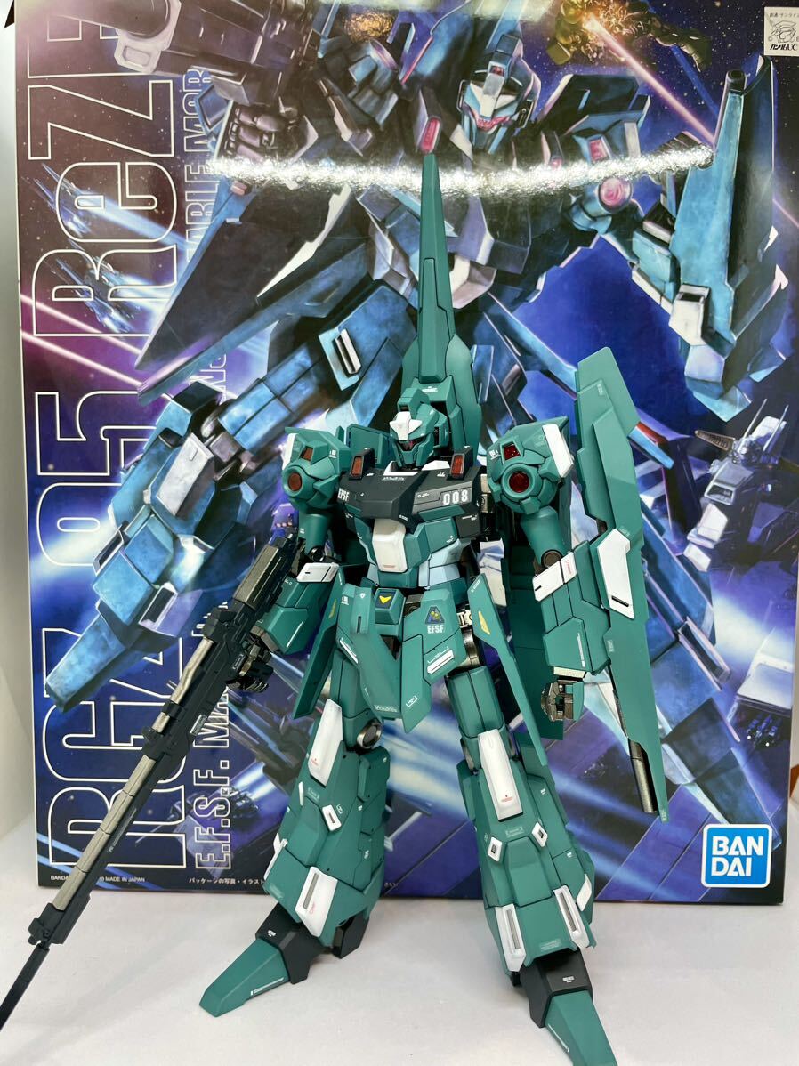 バンダイ　ガンダム　プラモデル　MG 1/100 リゼル　塗装完成品　ガンプラ_画像7