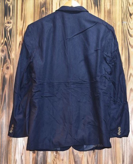 ★イタリア製★良質 金釦 紺ブレ ウールジャケット XL（J-890) メンズ ブレザー おすすめの画像8