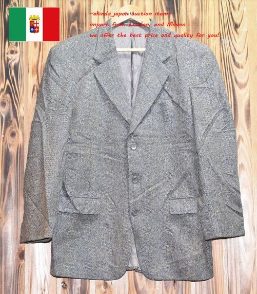 ★イタリア直輸入★良質 ウールジャケット XL（B-068) メンズ ブレザー おすすめの画像1