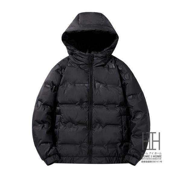 3XL ブラック ダウンジャケット メンズ フード 軽量 ダウンコート メンズジャケット ジャンパー ブルゾン キルティング 防寒着 暖かい 保温