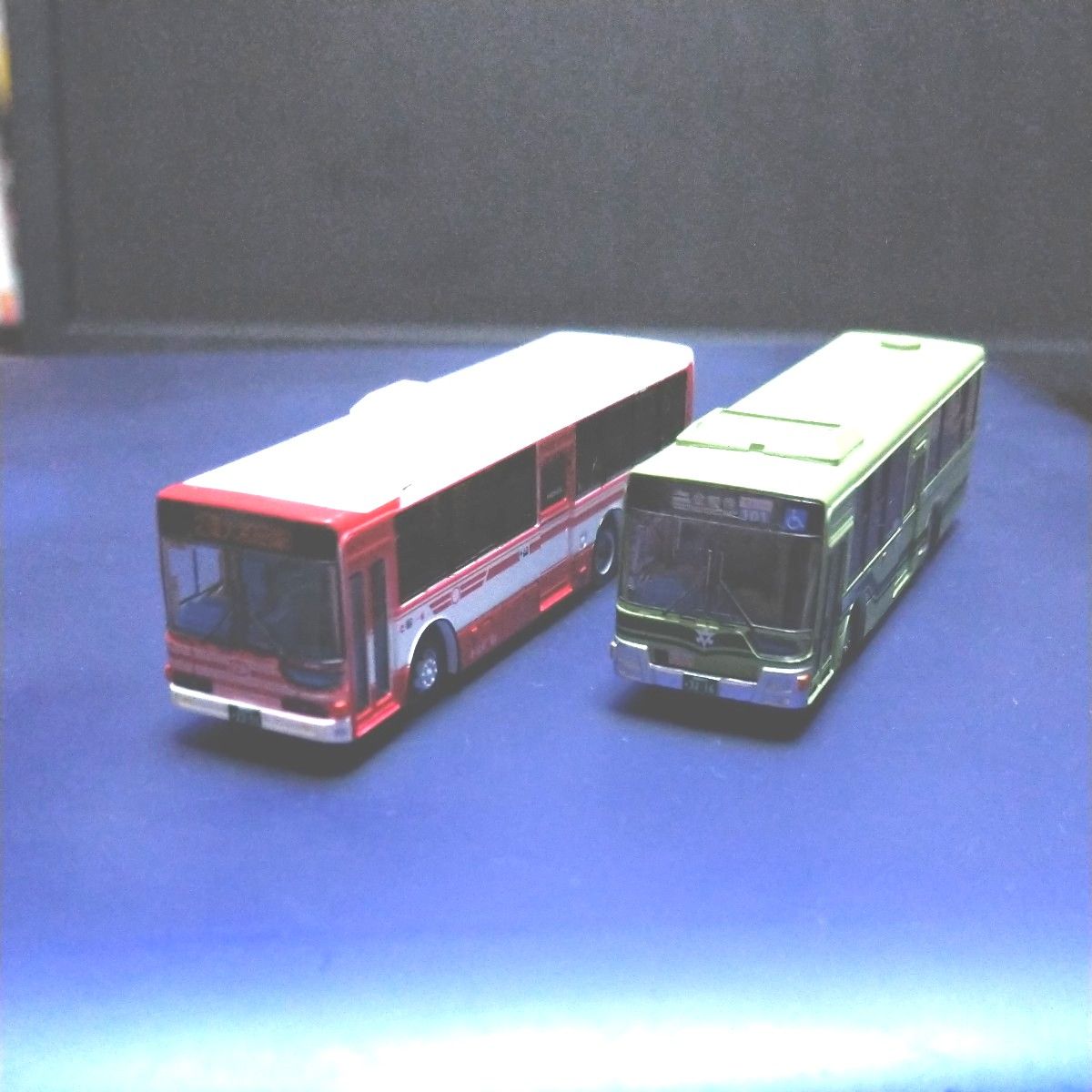バスコレクション通常品 三菱エアロスター 京阪バス＆京都市営バス2台セット本体のみ箱類無し
