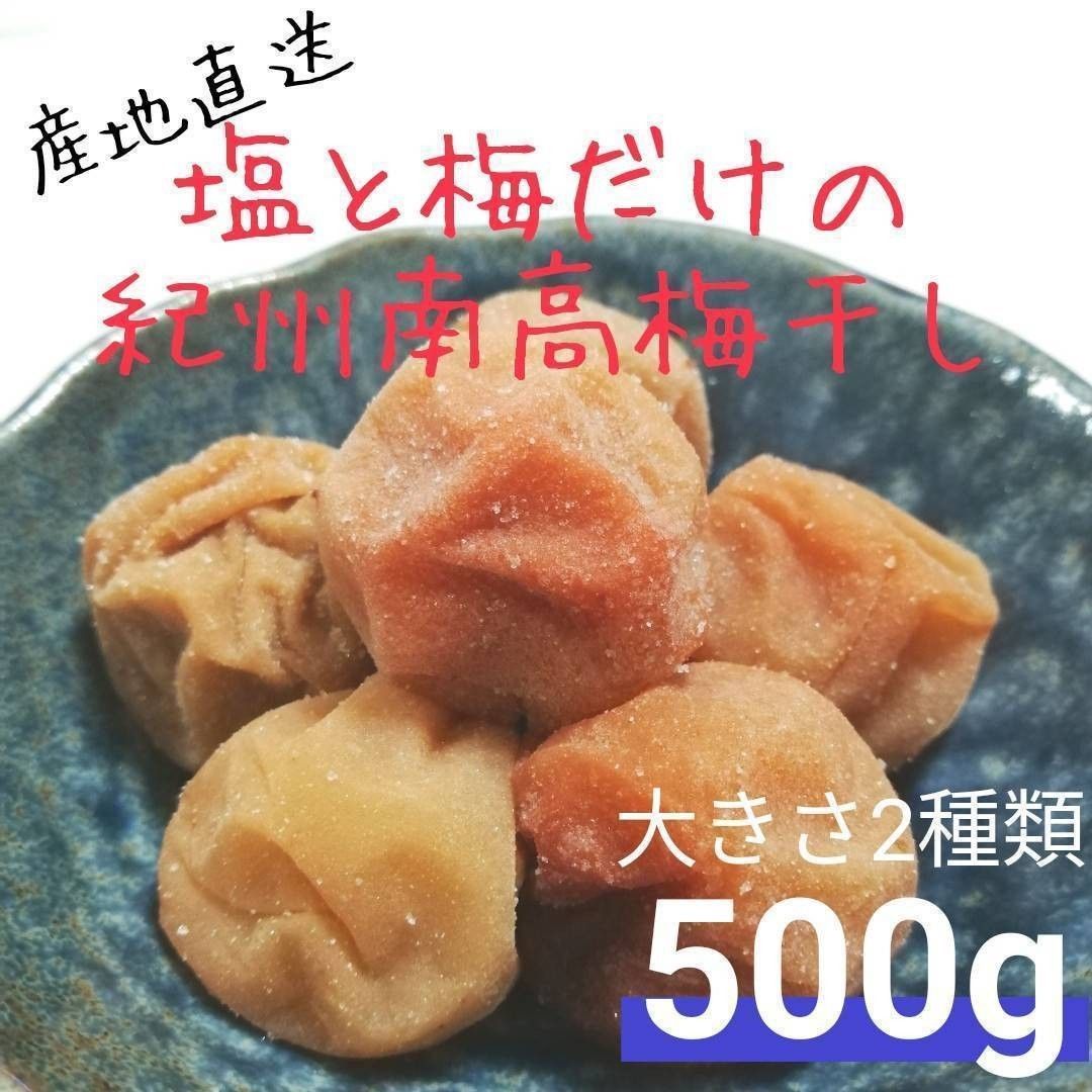 【お試しサイズ♪ネコポス500g】紀州南高梅 梅干し