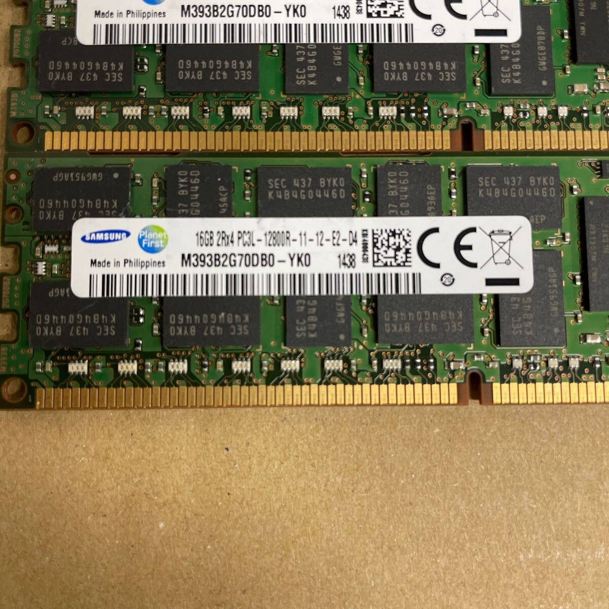 ホ60 SAMSUNG PCメモリ 16GB 2Rx4 PC3L-12800R 3枚_画像3